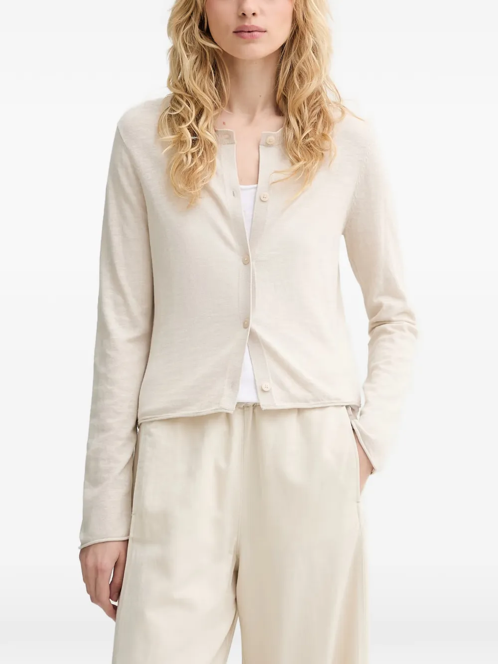 Marc O'Polo Geknöpfter Cardigan - Nude