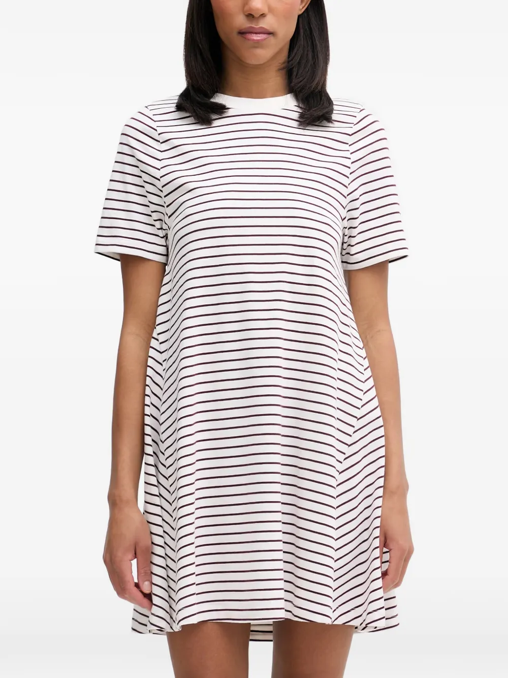 Marc O'Polo DfC Minikleid mit Querstreifen - Weiß