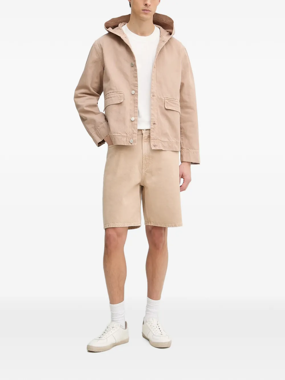 Marc O'Polo five-pocket denim shorts Beige