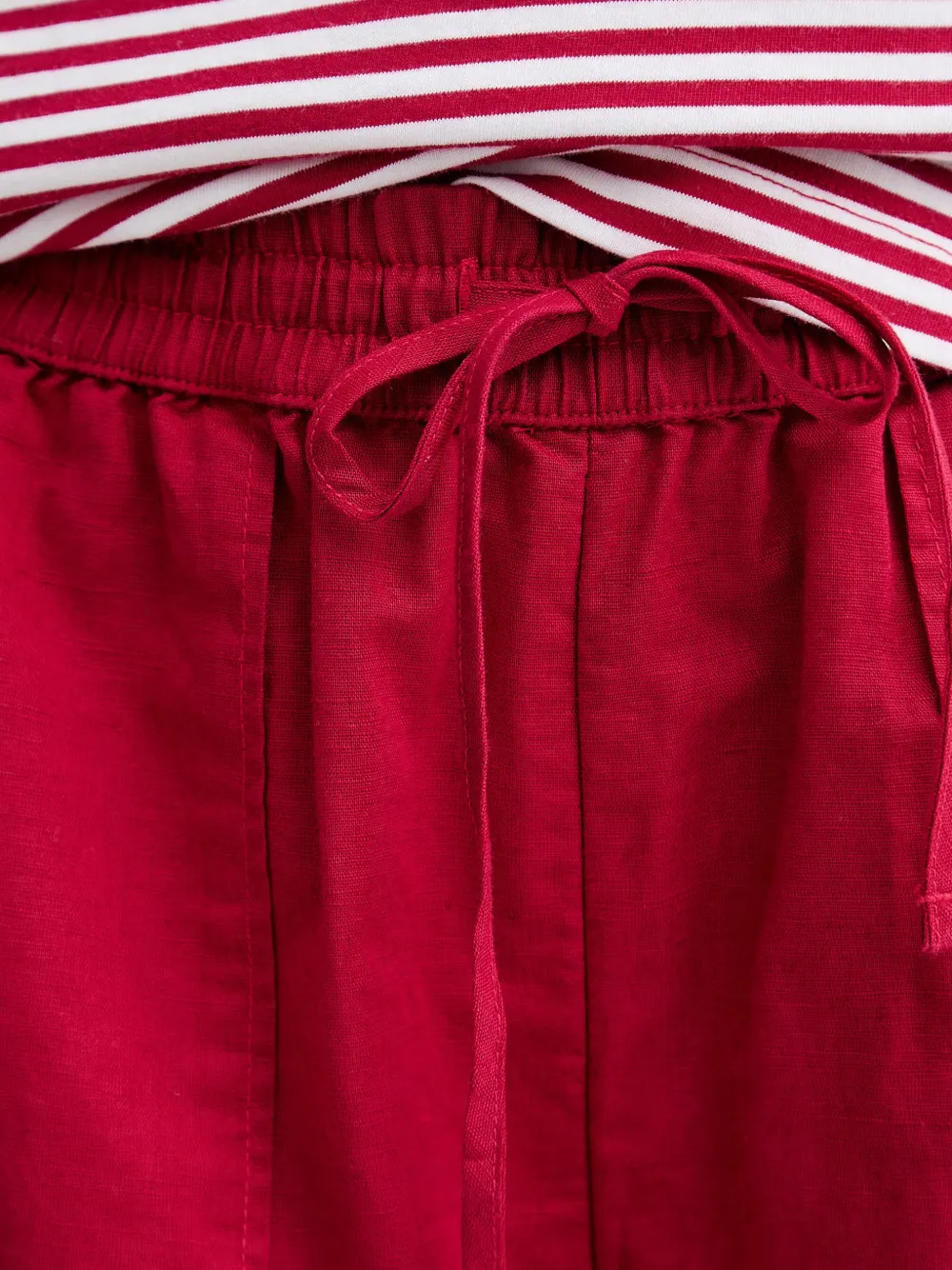 Marc O'Polo drawstring patch-pocket shorts Rood