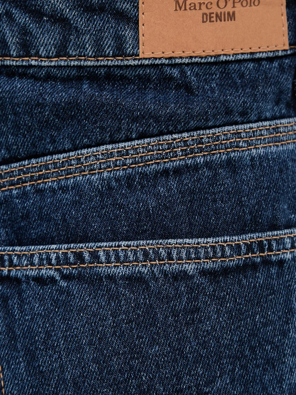 Marc O'Polo logo-patch denim shorts Blauw