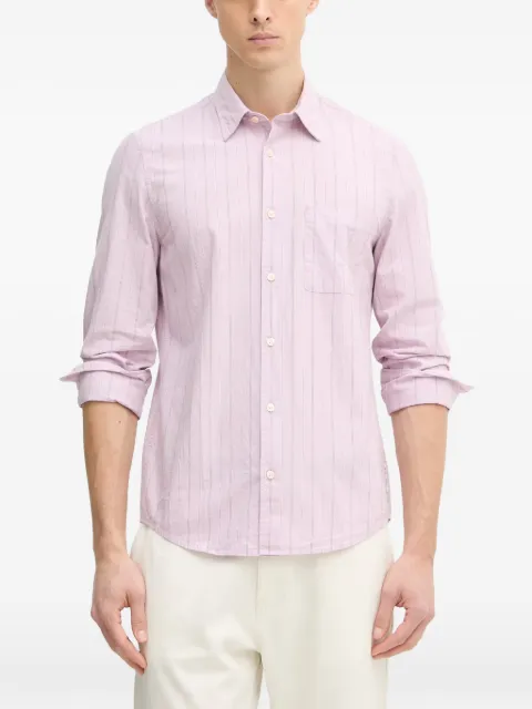 Marc O'Polo vertical-stripe chest-pocket shirt