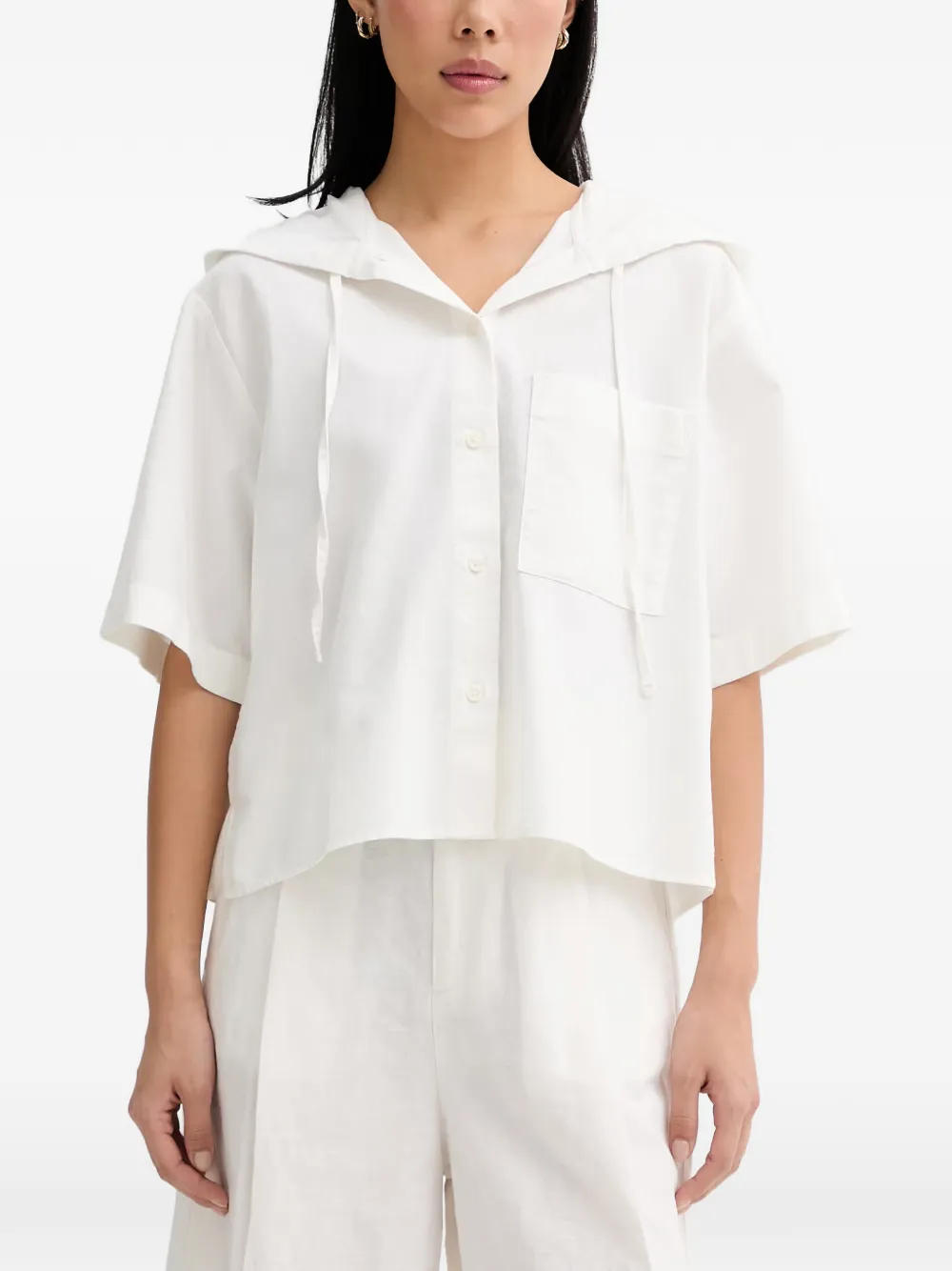 Marc O'Polo Camicia corta a maniche corte - Bianco