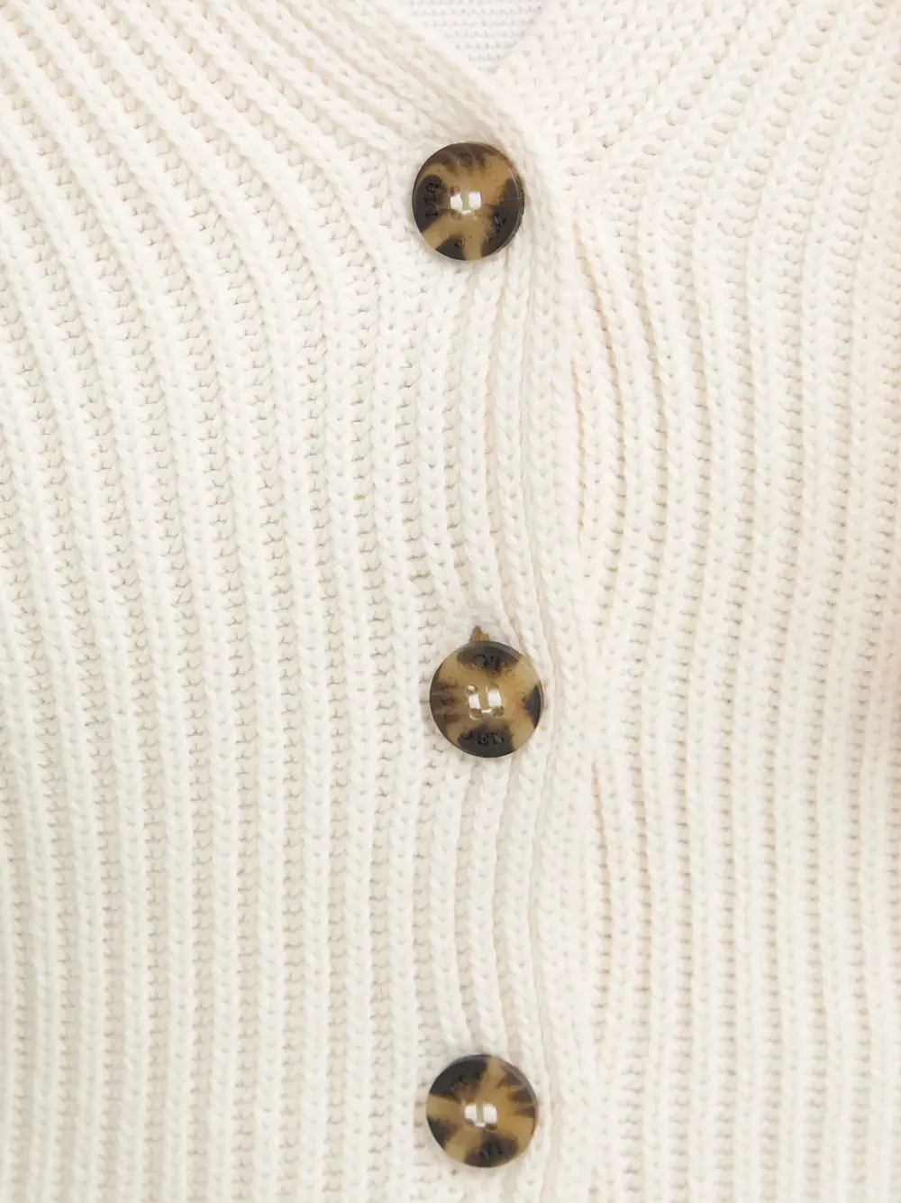Marc O'Polo Ribgebreid mouwloos vest met V-hals Wit