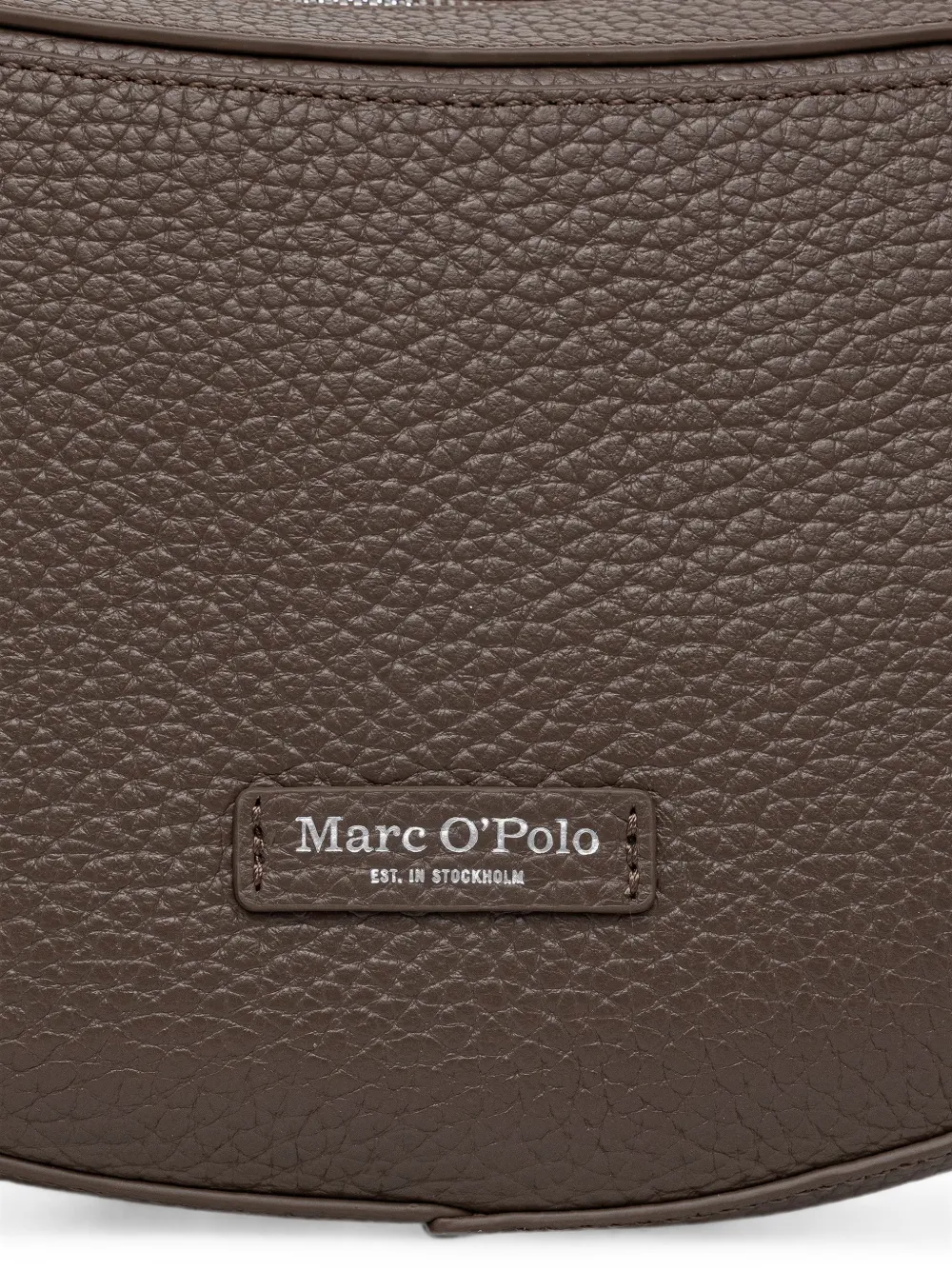 Marc O'Polo Leren schoudertas Bruin
