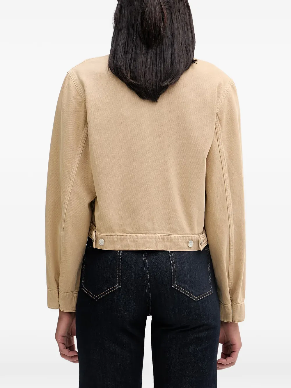 Marc O'Polo Cropped denim jack Beige