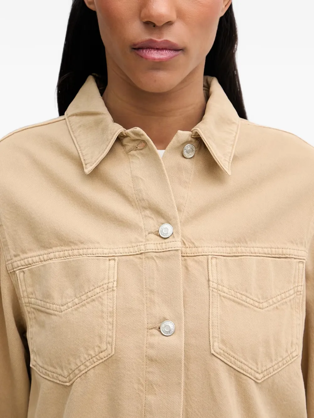 Marc O'Polo Cropped denim jack Beige