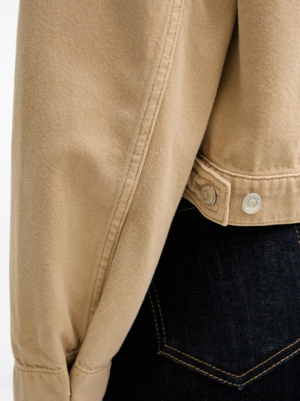 Marc O'Polo Cropped denim jack Beige