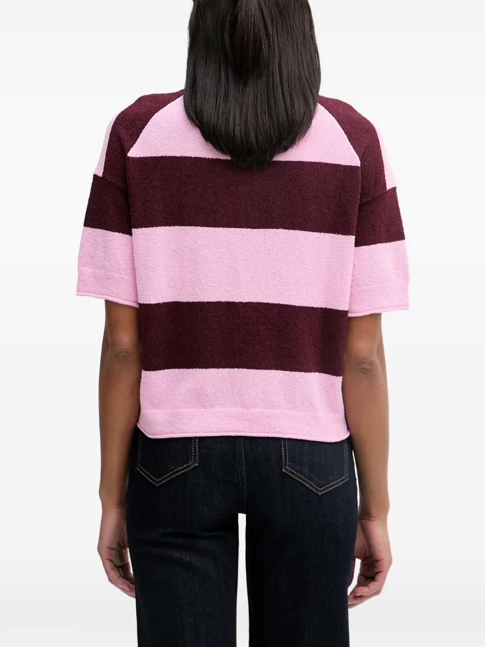 Marc O'Polo Gestreept poloshirt Roze