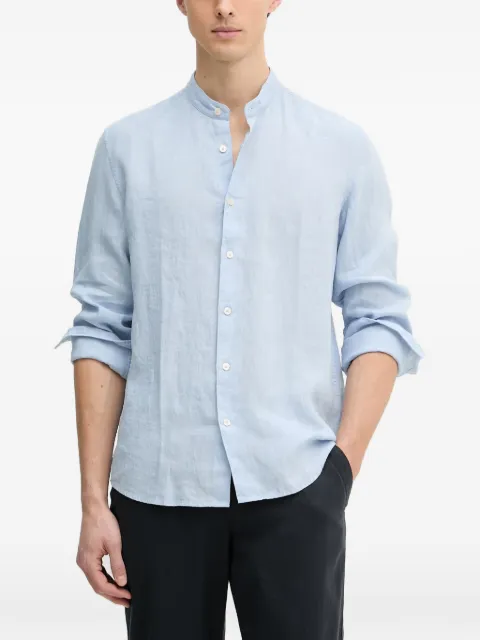 Marc O'Polo band-collar long-sleeve shirt