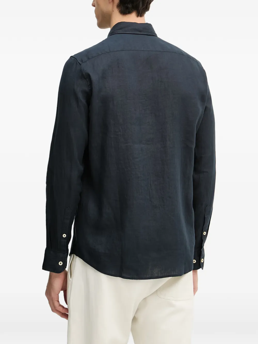 Marc O'Polo button-down long-sleeve shirt Blauw