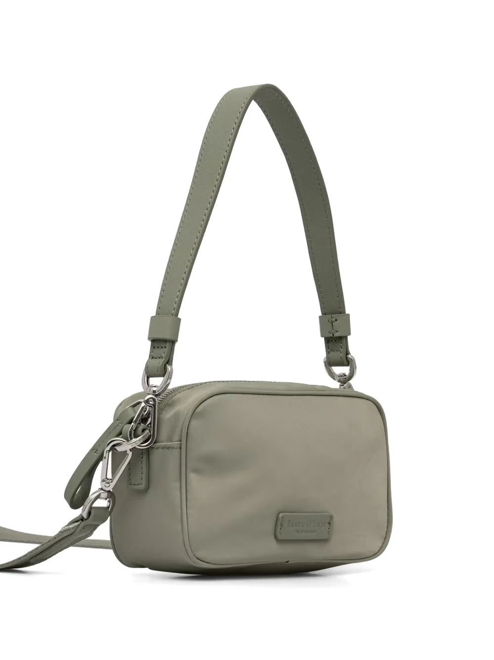 Marc O'Polo Kleine crossbodytas met logopatch Groen