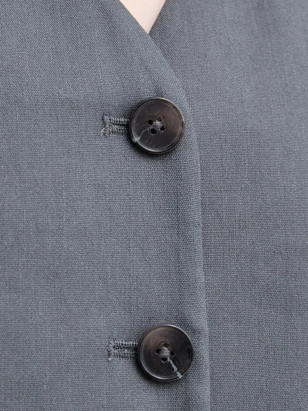 Marc O'Polo Gilet met V-hals Grijs