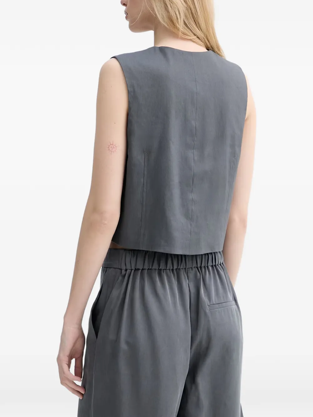 Marc O'Polo Gilet met V-hals Grijs