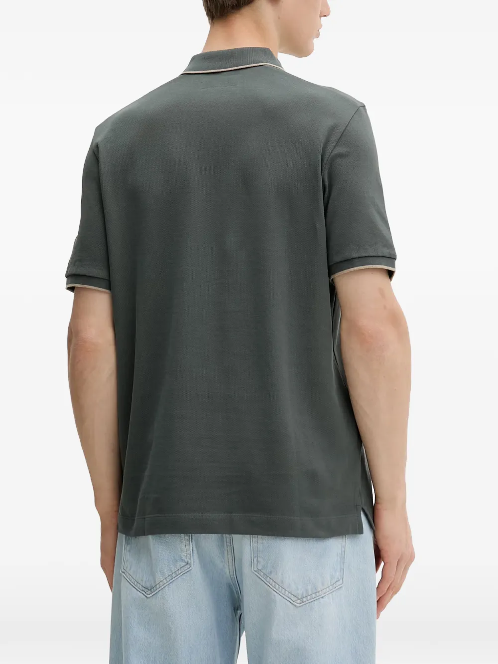 Marc O'Polo Poloshirt met geborduurd logo Groen