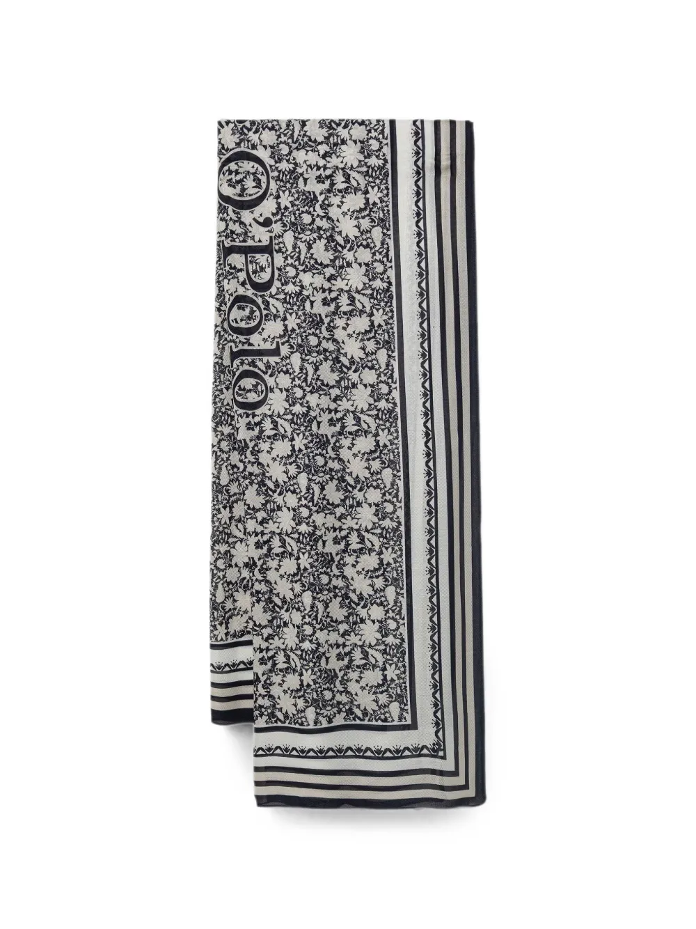 Marc O'Polo floral-print scarf - Grigio