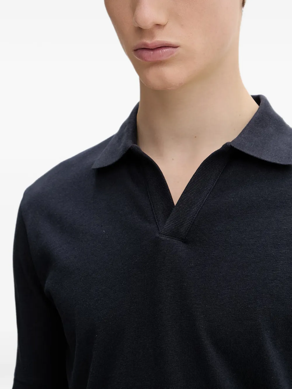 Marc O'Polo T-shirt met V-hals Blauw