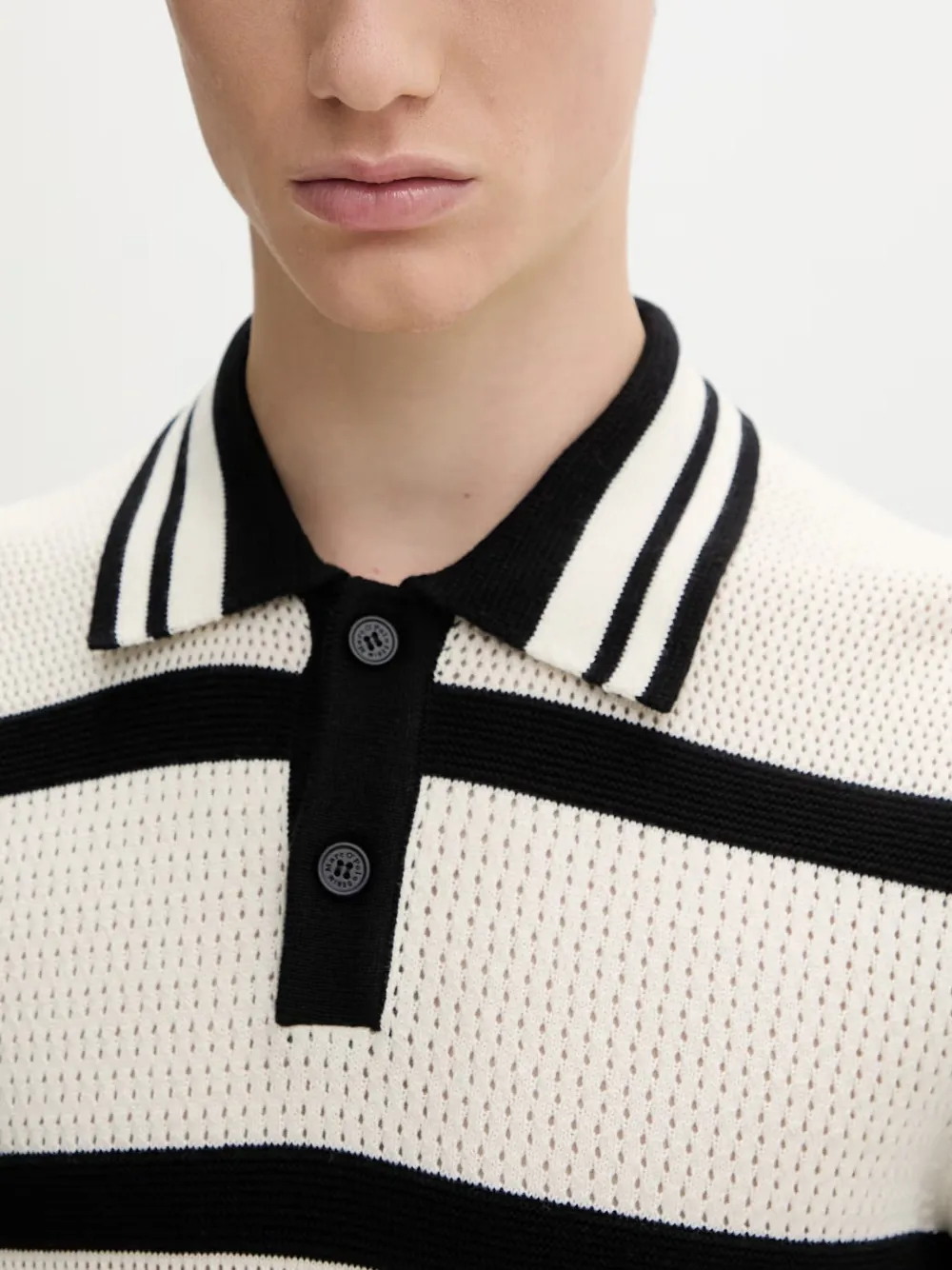 Marc O'Polo Poloshirt met print Wit