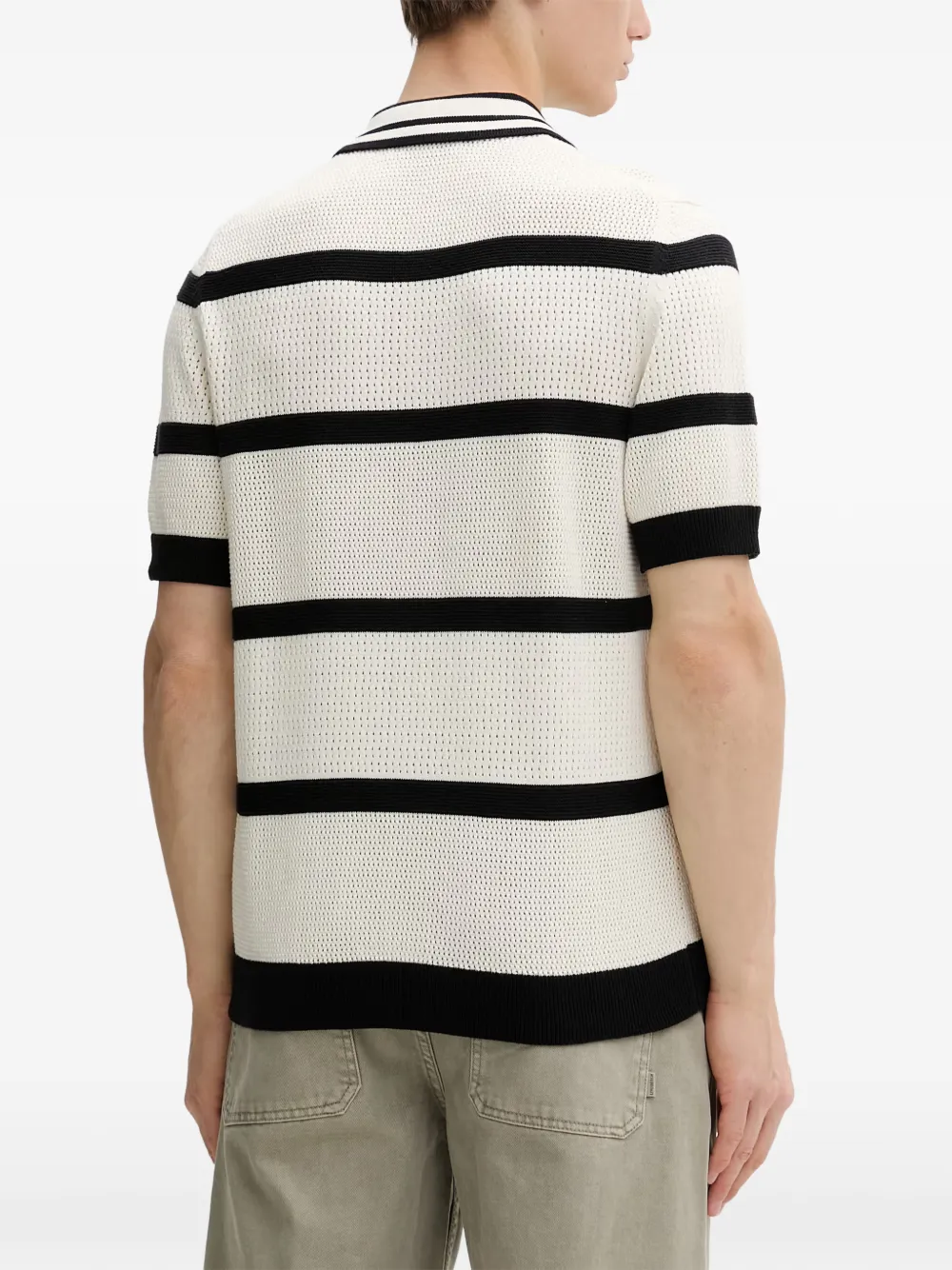 Marc O'Polo Poloshirt met print Wit