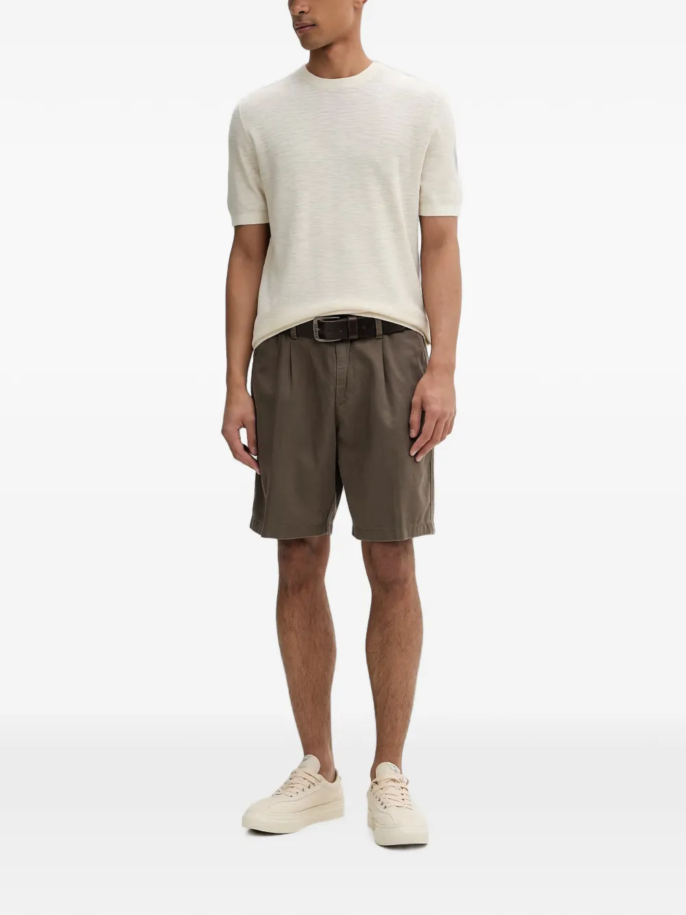 Marc O'Polo Fijngebreid T-shirt Beige