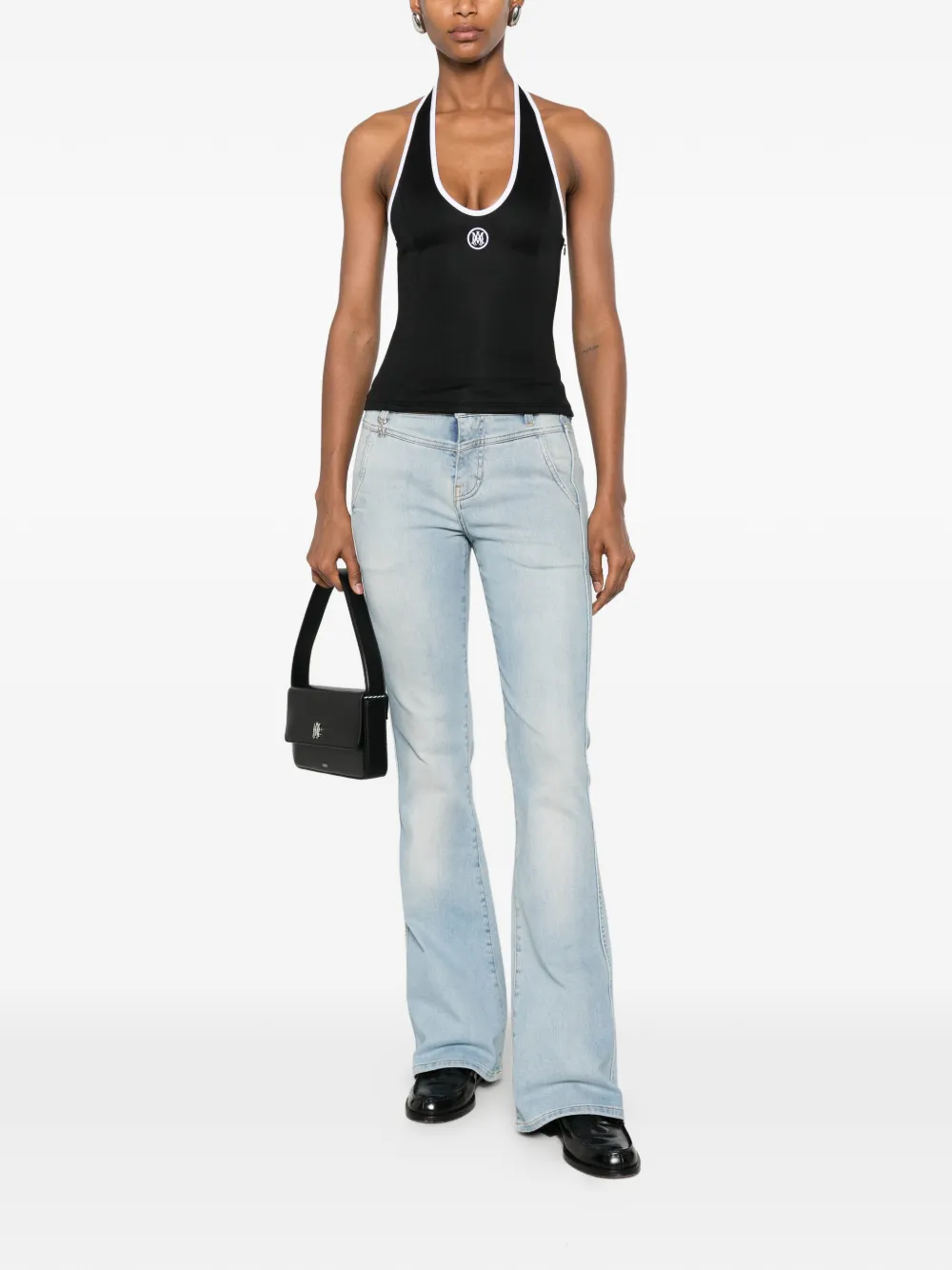 AMIRI Tanktop met geborduurd logo Zwart