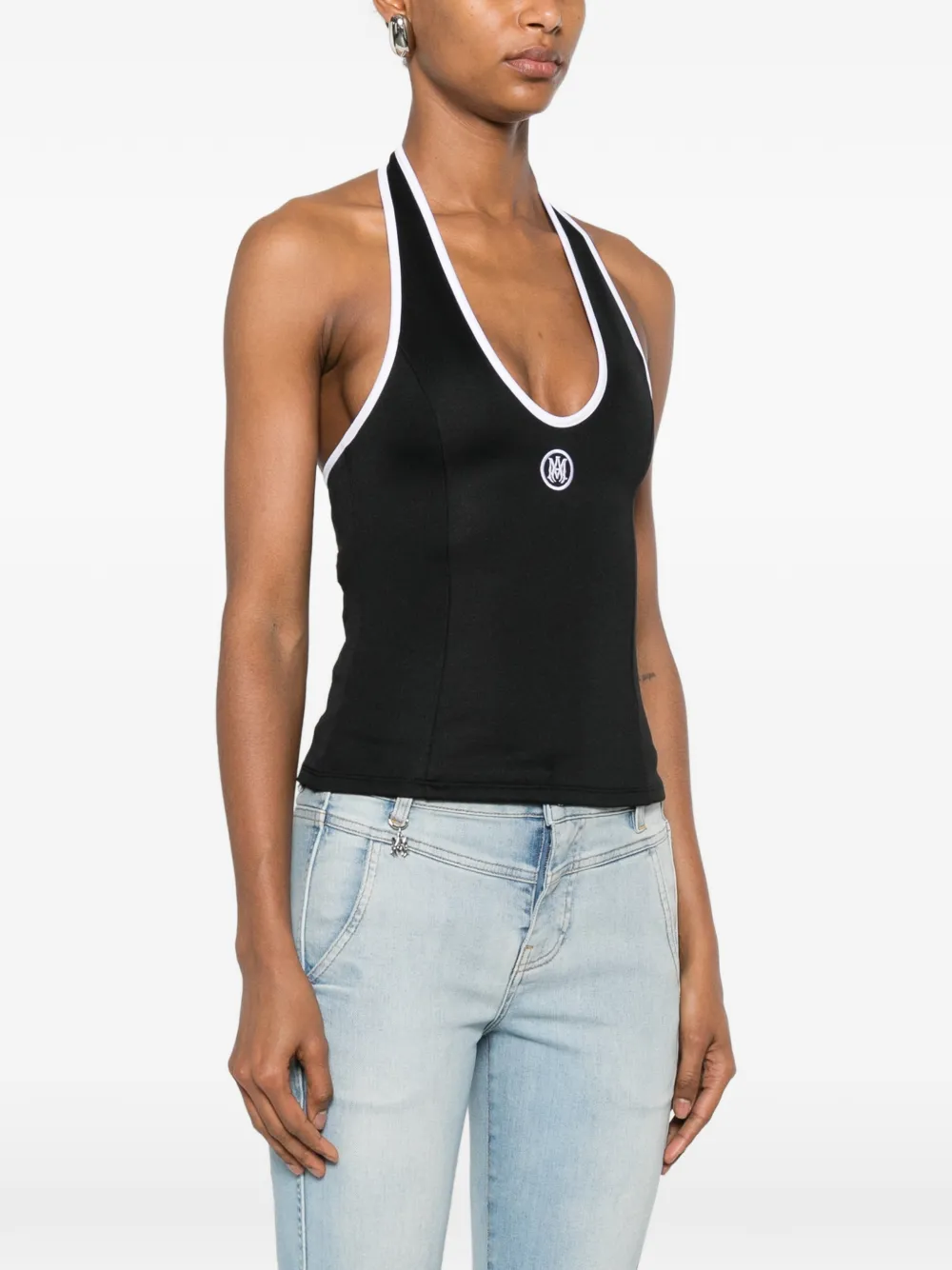 AMIRI Tanktop met geborduurd logo Zwart