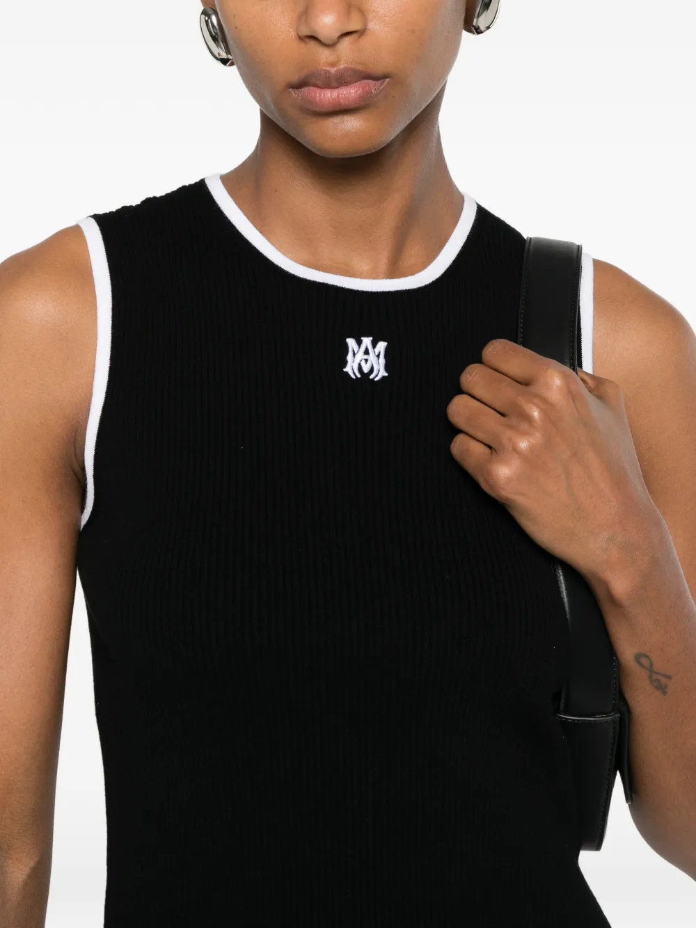 AMIRI Tanktop met geborduurd logo Zwart
