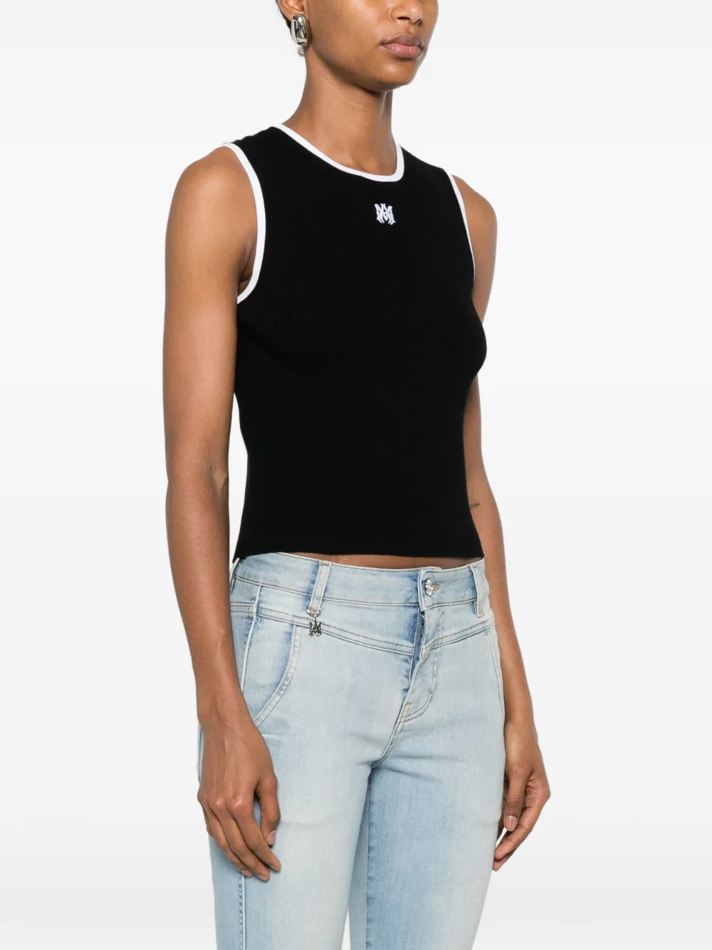AMIRI Tanktop met geborduurd logo Zwart