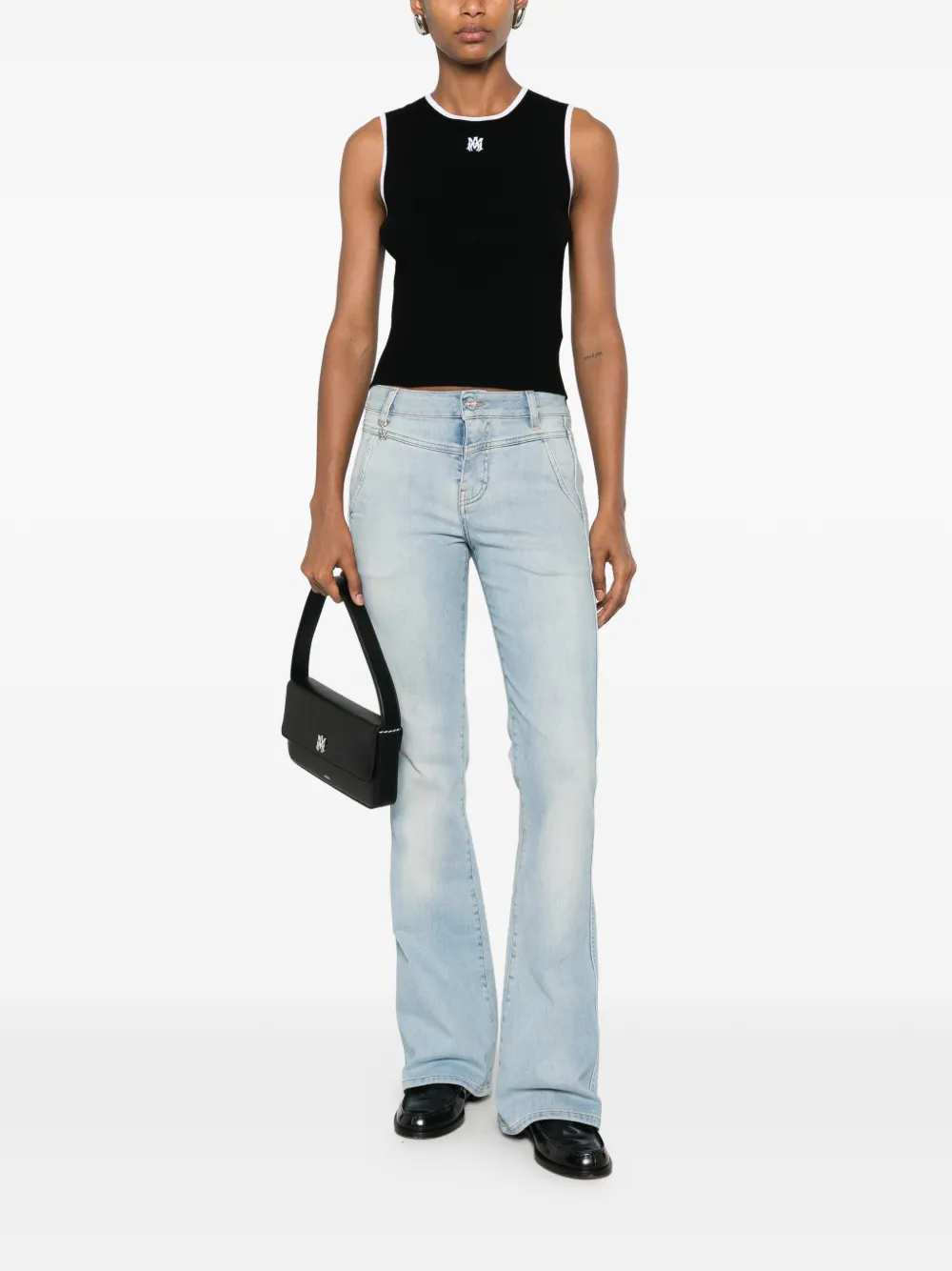 AMIRI Tanktop met geborduurd logo Zwart