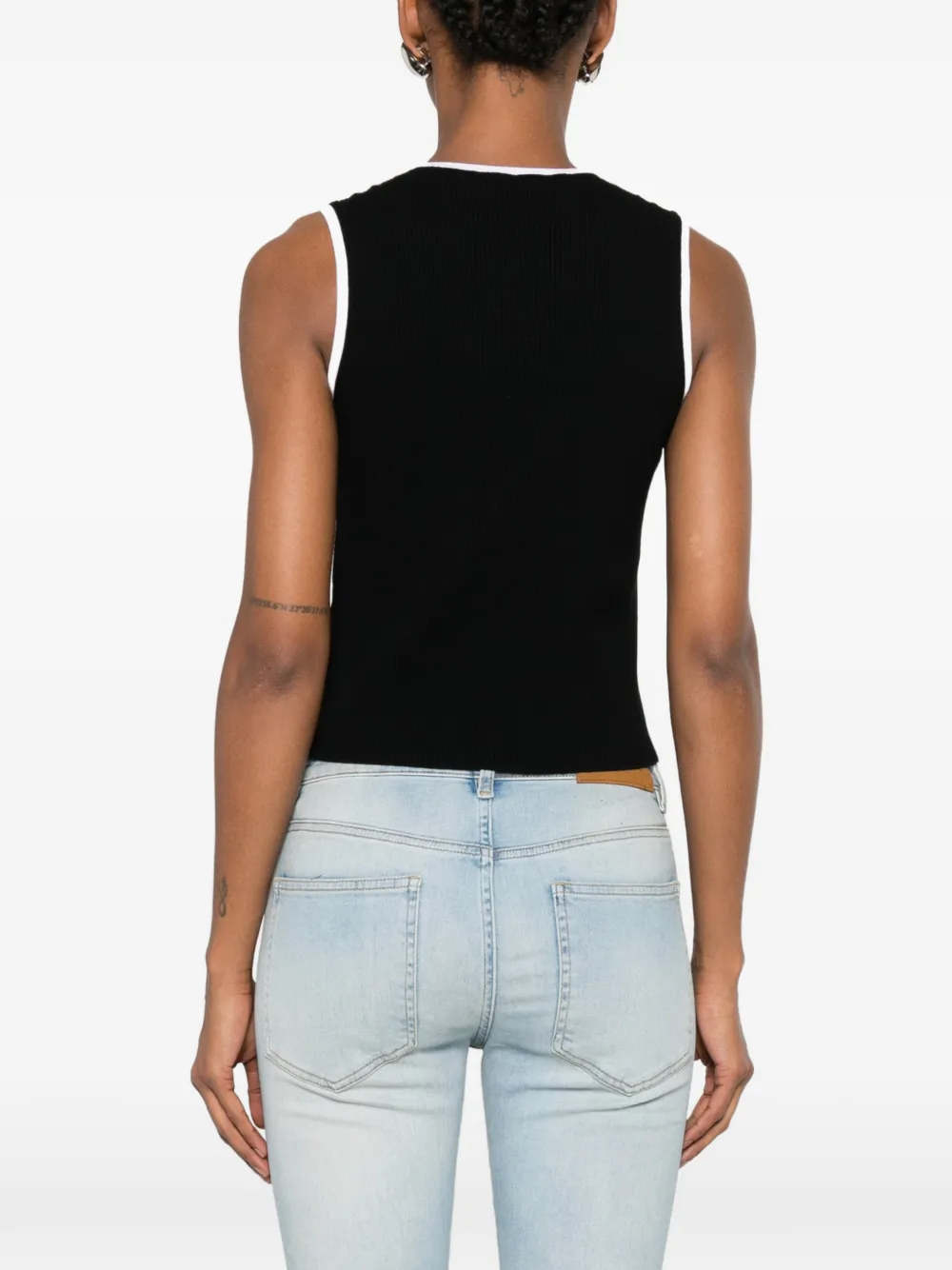 AMIRI Tanktop met geborduurd logo Zwart