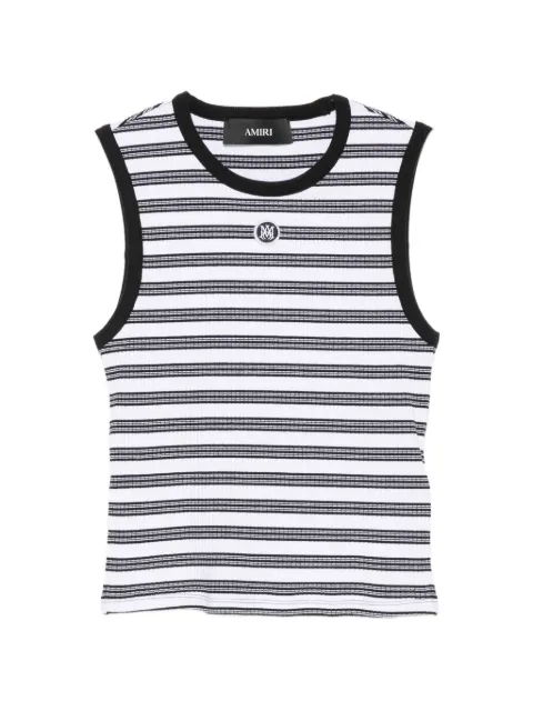 AMIRI top tejido de canalé con motivo de rayas