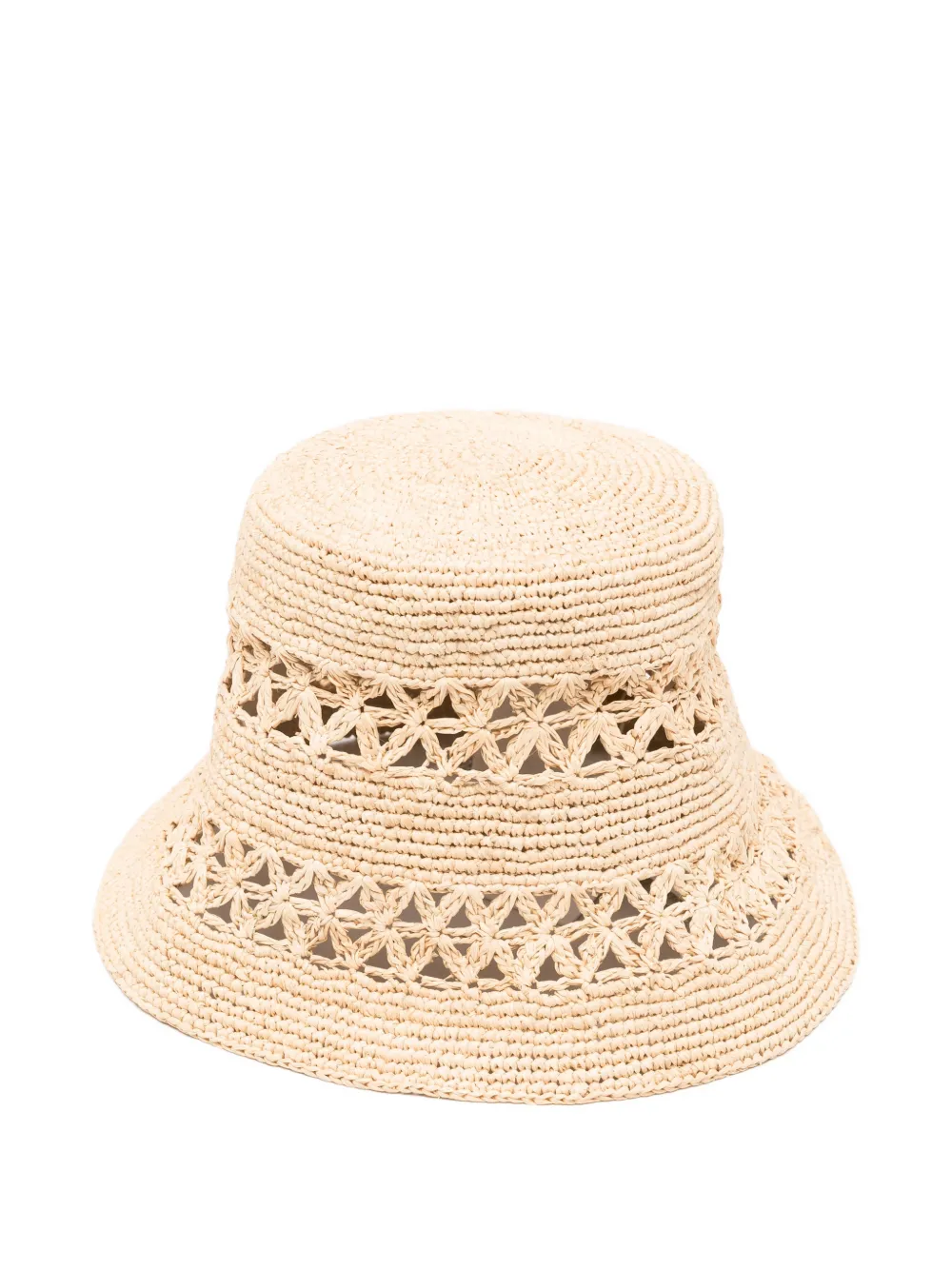 Zimmermann Raffia Bucket Hat In Neutral
