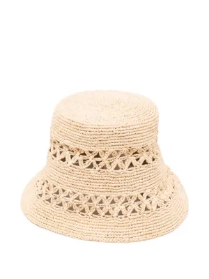 Alanui floral-motif Bucket Hat | Neutrals | FARFETCH PH display picture 3