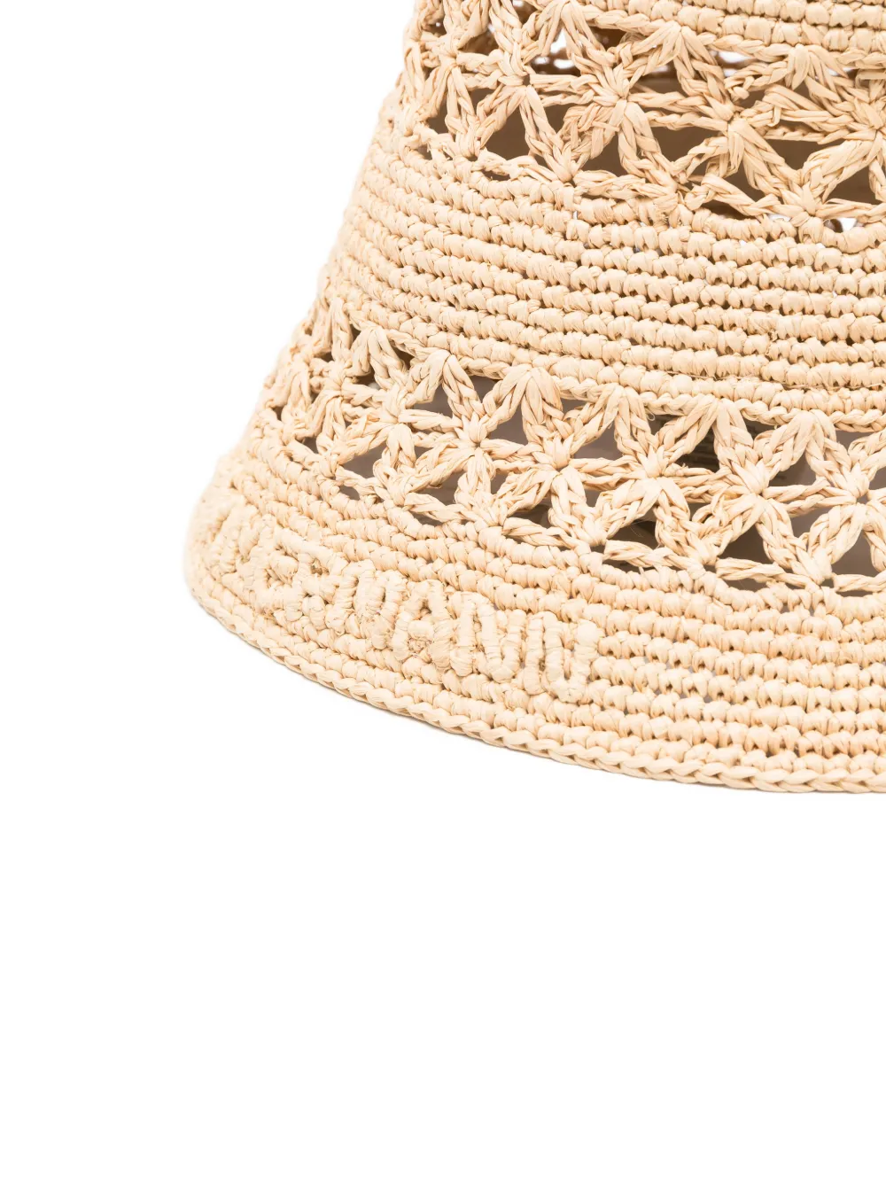 ZIMMERMANN Raffia vissershoed Beige
