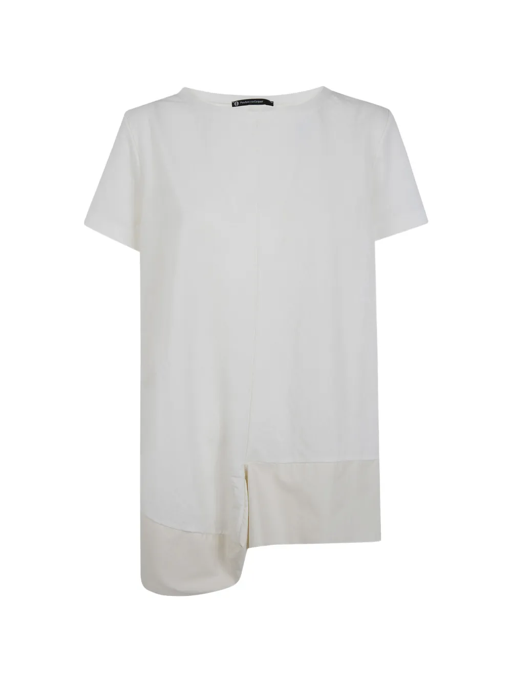 PierAntonioGaspari asymmetric panelled T-shirt - Bianco