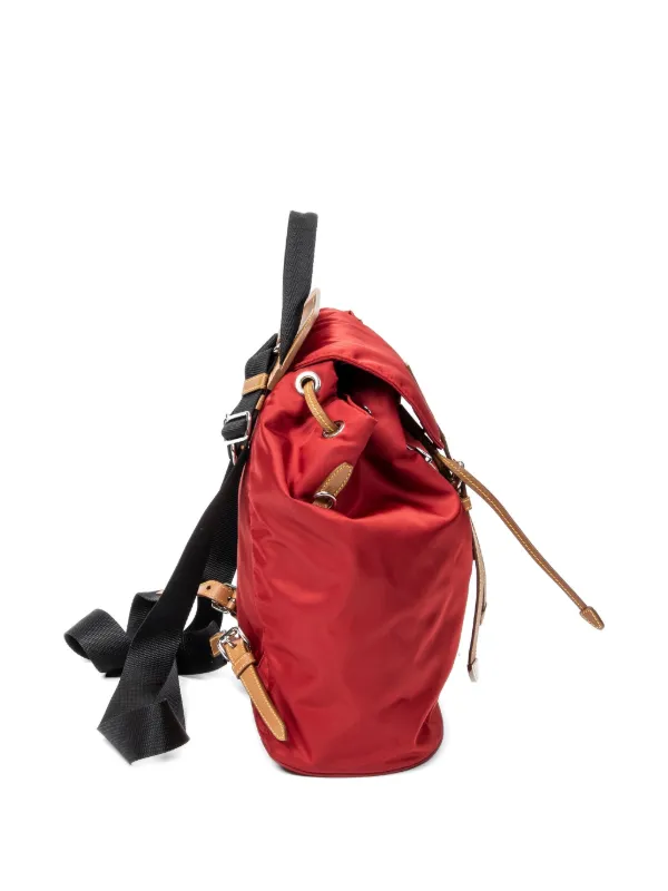 Prada Pre-Owned ドローストリング バックパック | レッド | FARFETCH JP