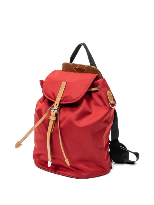 Prada Pre-Owned ドローストリング バックパック | レッド | FARFETCH JP