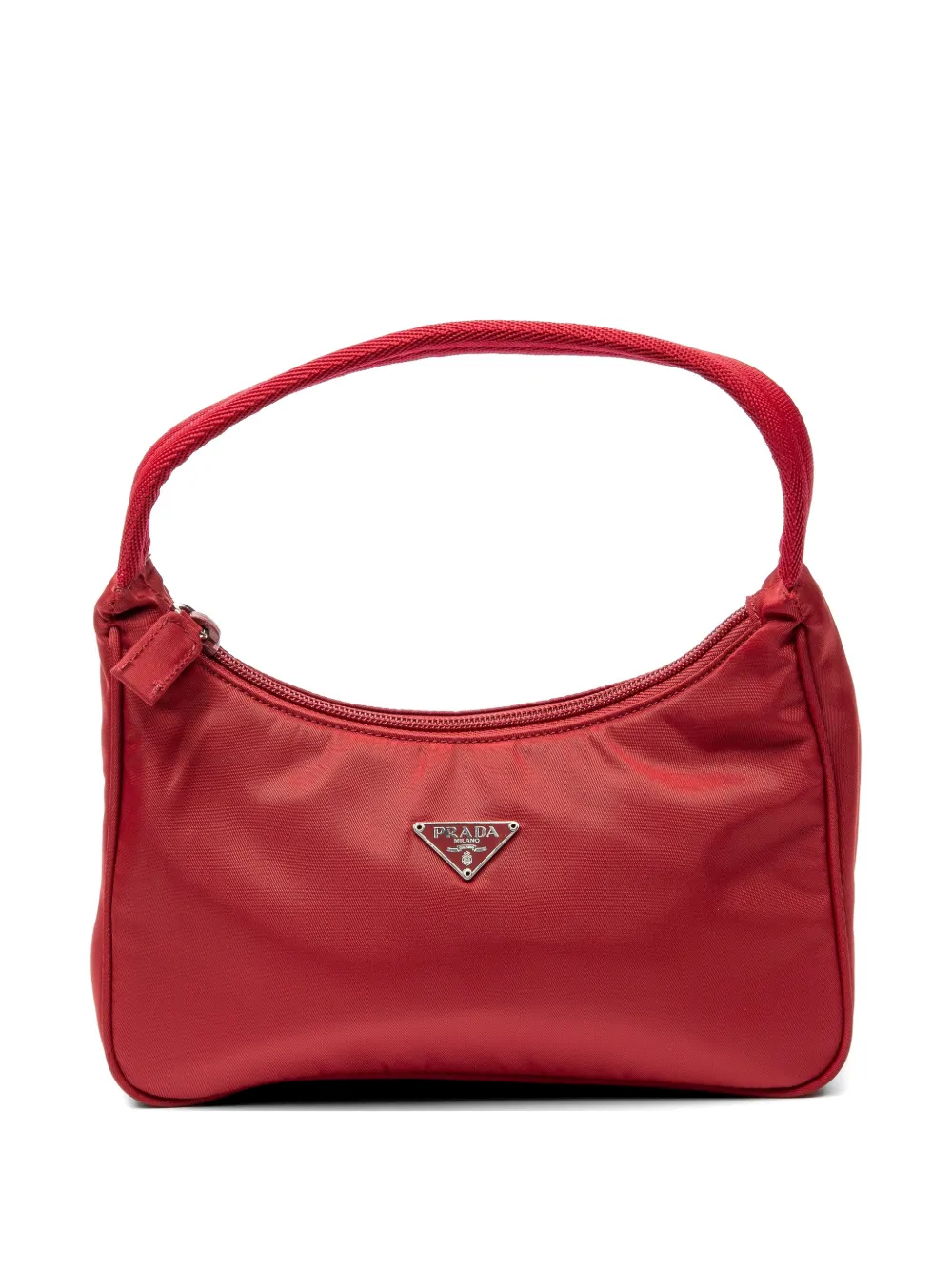 Prada Pre-Owned mini logo-plaque tote bag - Rosso