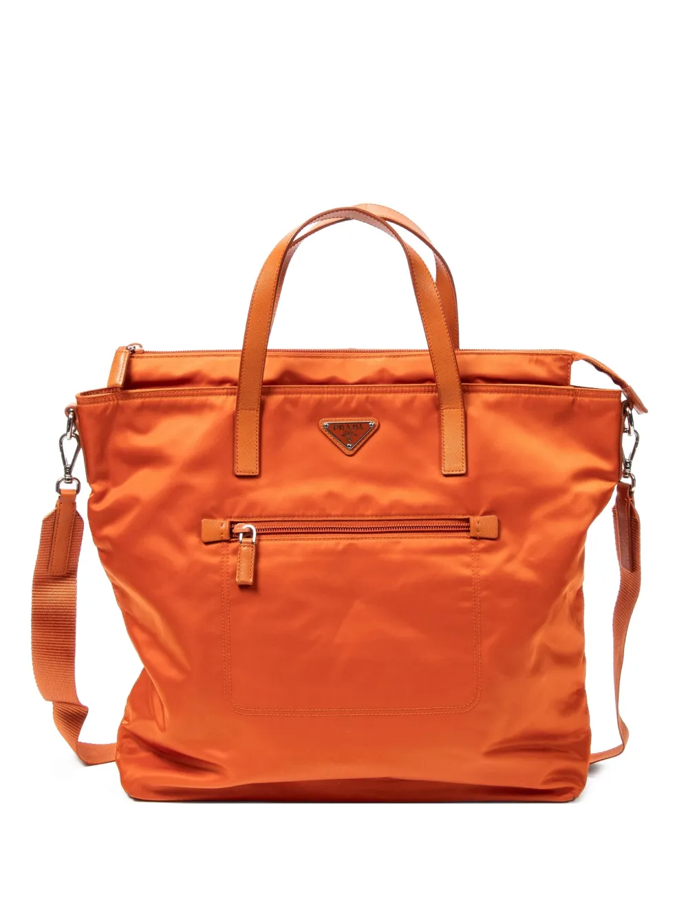 Prada Pre-Owned large convertible tote bag - Arancione