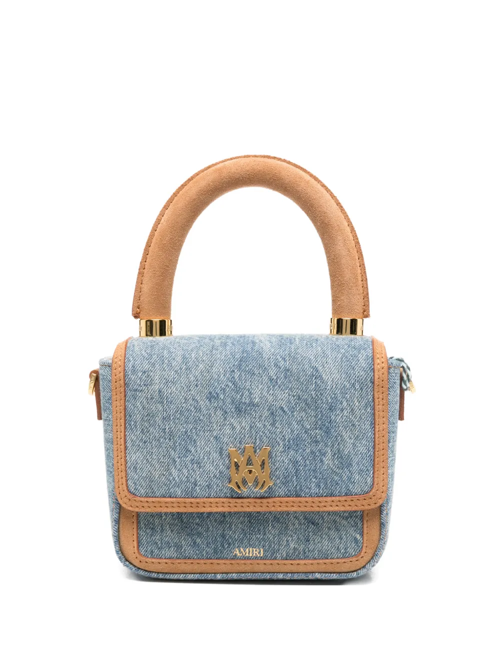 AMIRI micro MA-plaque denim tote bag - Blu