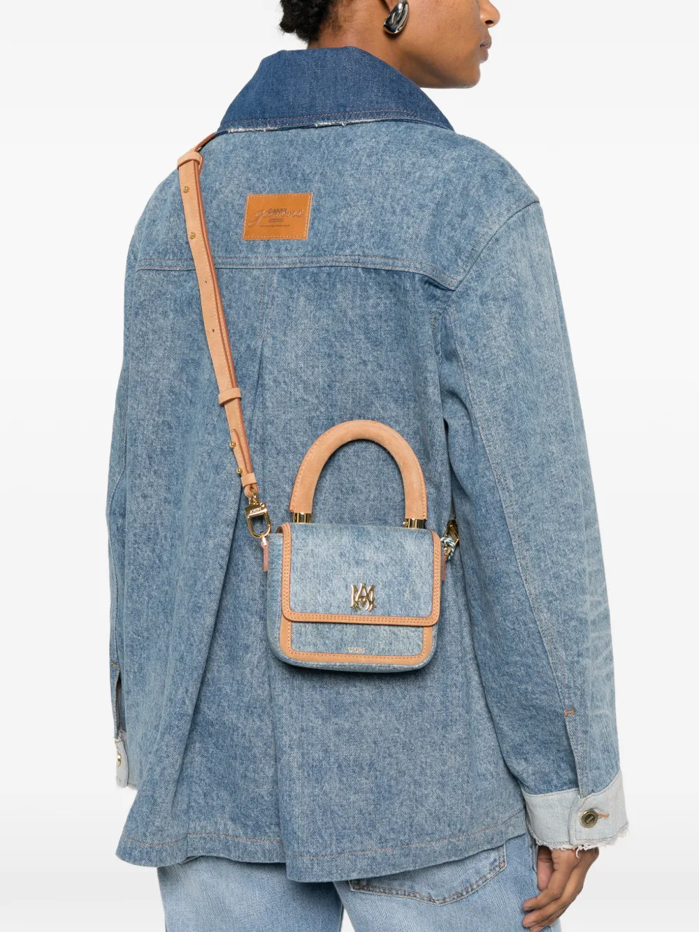 AMIRI Denim shopper met MA-plakkaat Blauw