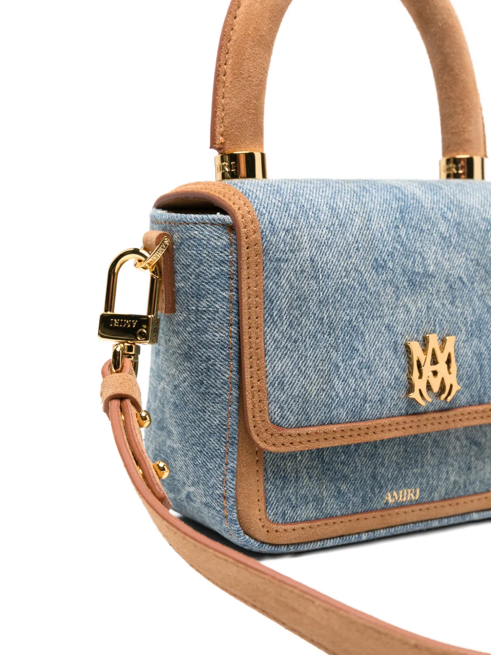 AMIRI Denim shopper met MA-plakkaat Blauw