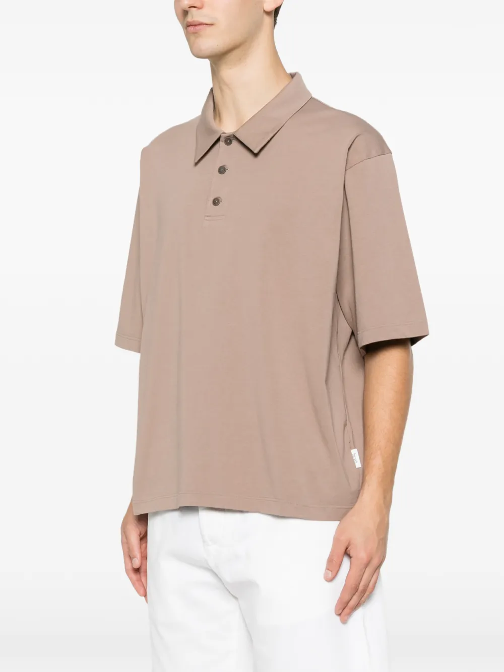 Hevo Poloshirt met korte mouwen Beige
