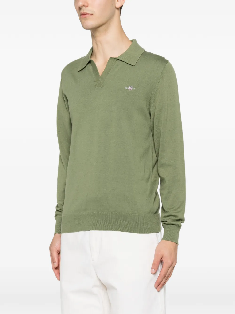 Gant T-shirt met lange mouwen Groen