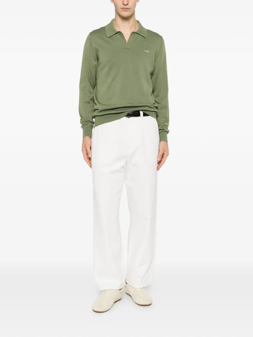 Gant T-shirt met lange mouwen Groen