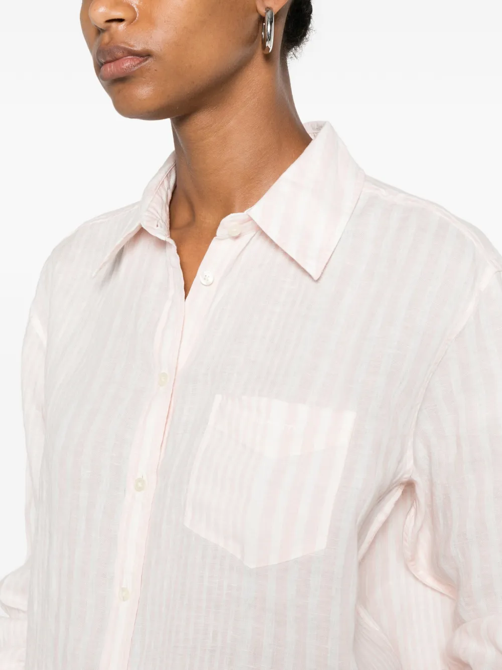Gant Gestreept overhemd Roze