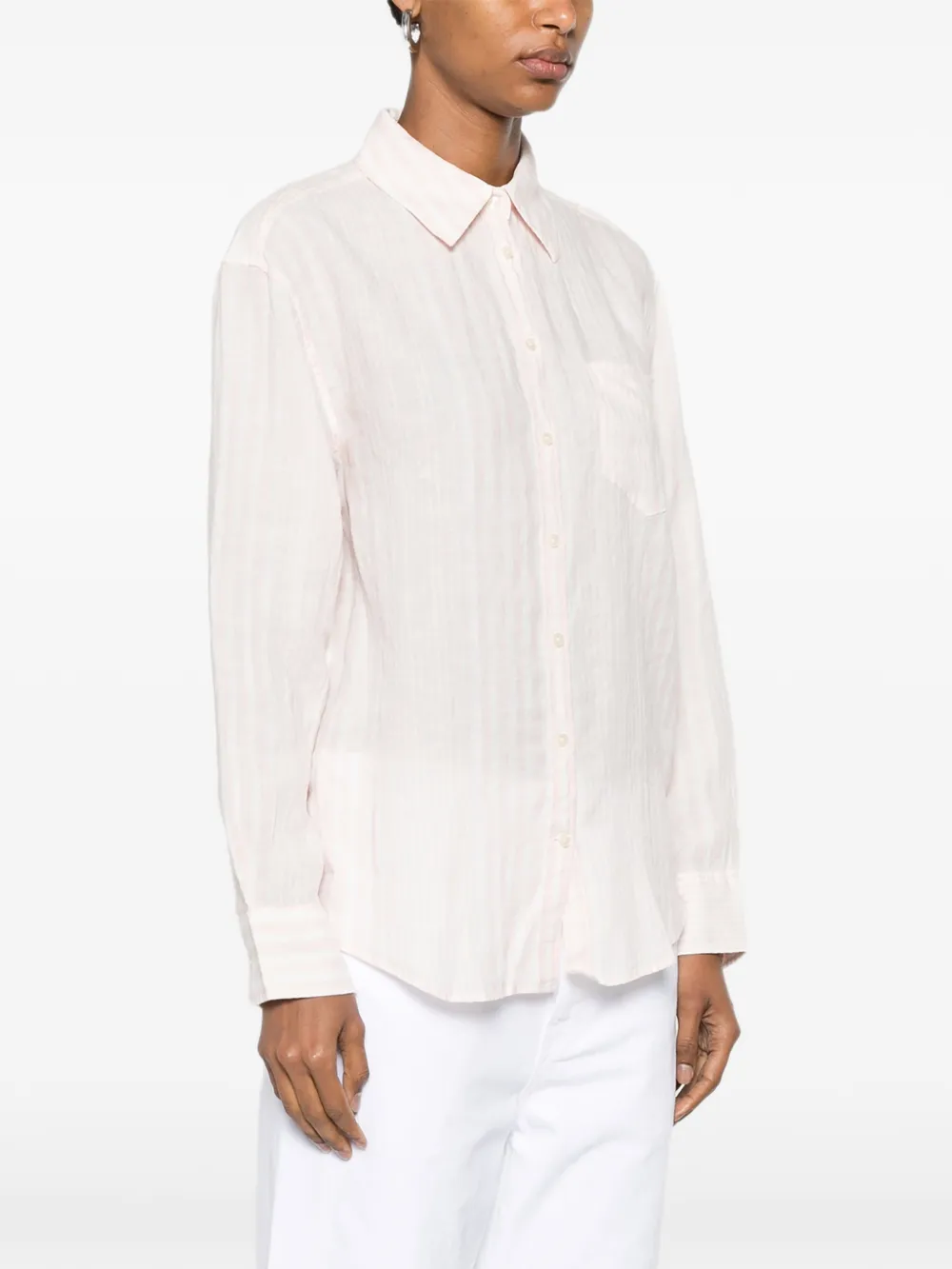 Gant Gestreept overhemd Roze