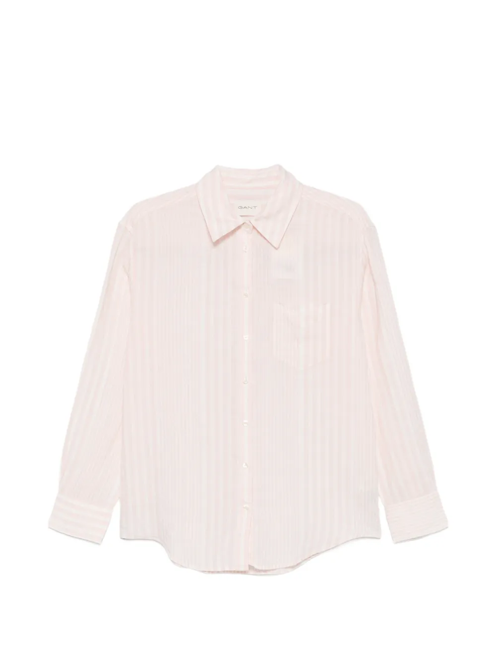 Gant striped chest-pocket shirt - Rosa