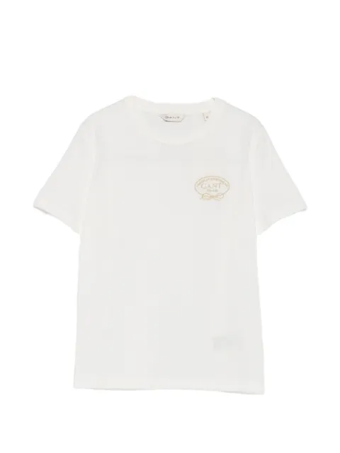 Gant logo-embroidered T-shirt