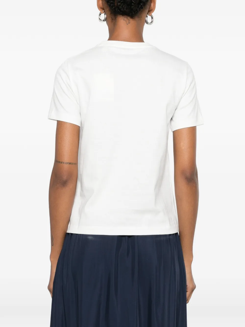 Gant T-shirt met geborduurd logo Wit